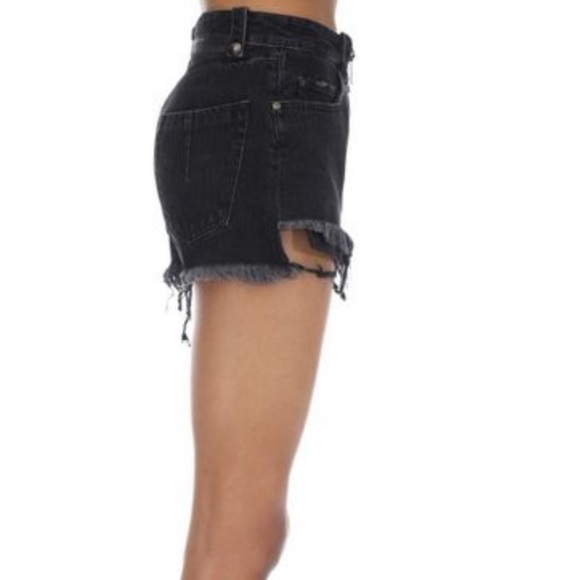 Unravel Project Black Zip Up Cotton Denim Shorts Size 28/4 - Picture 2 of 11